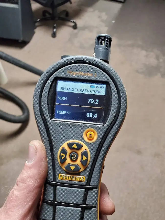 Moisture meter humidity assessment for Fire & Smoke Damage Restoration in Rapho